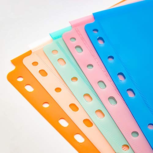 10 Pack Assorted Color Expandable Poly Binder Pocket, Assorted Color 10 Pack