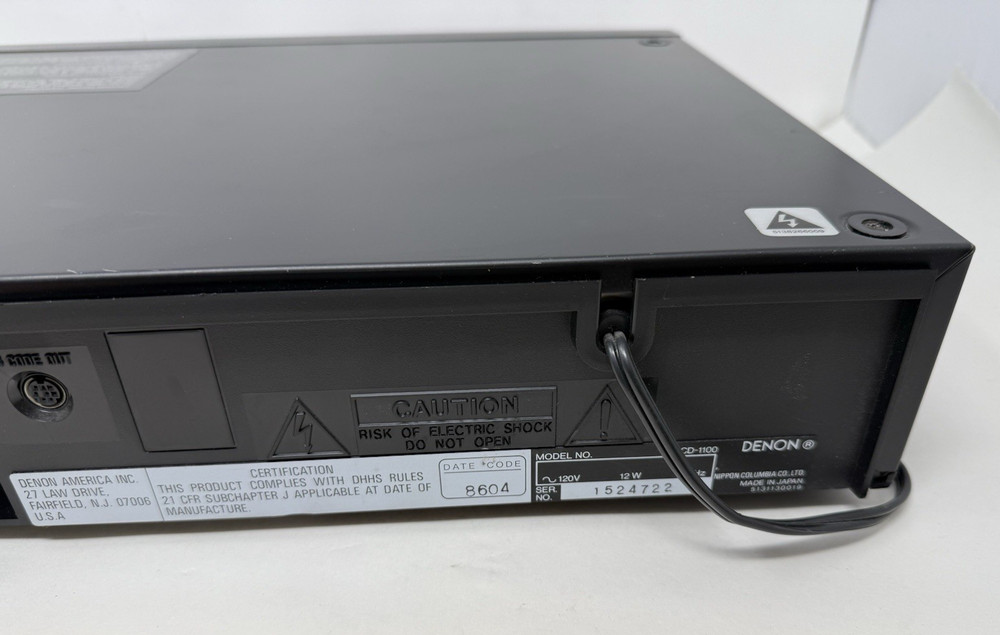 Denon DCD-1100 CD Player ~ Works ~ No Remote