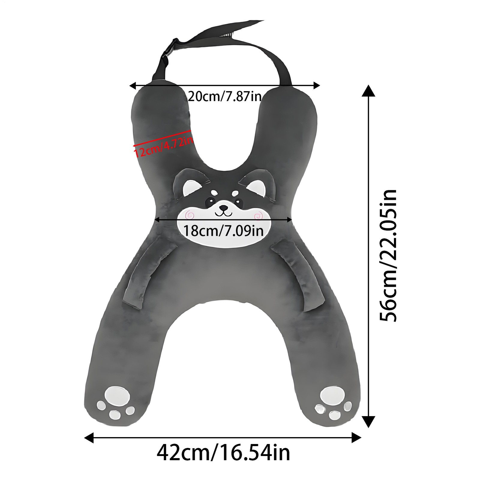 Kids Car Pillow Travel Neck Rest Car Seat Pillow Breathable H Shape