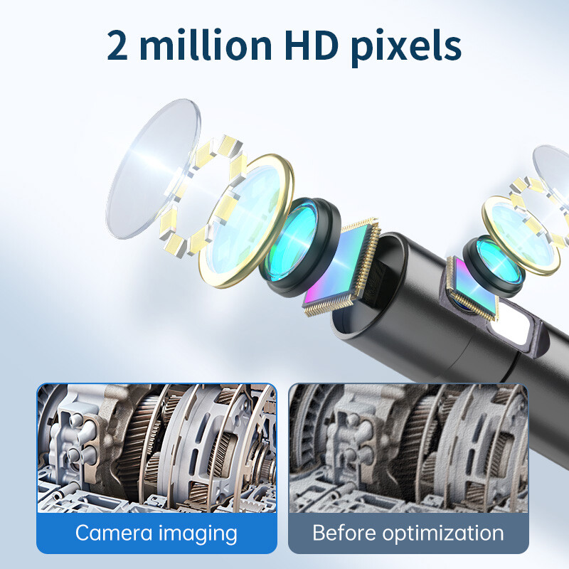 5M 8LED WiFi Borescope Endoscope Snake Inspection Camera for iPhone Android iOS