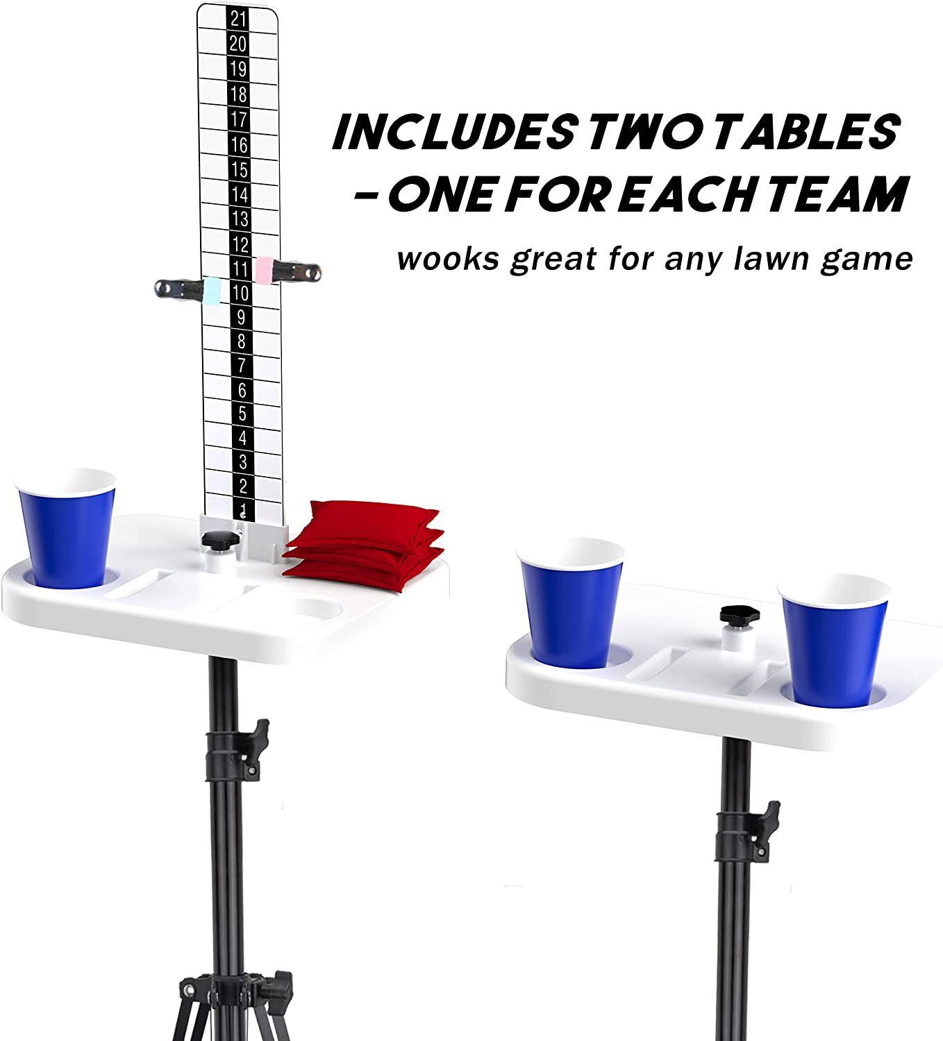 Cornhole Scoreboard 2 Sets Cornhole Score Keeper with Drink Holder Corn HoleGame