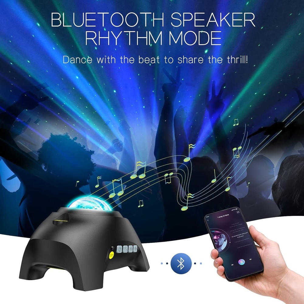 Transform Your Space with Northern Galaxy Light Projector & Bluetooth Speaker