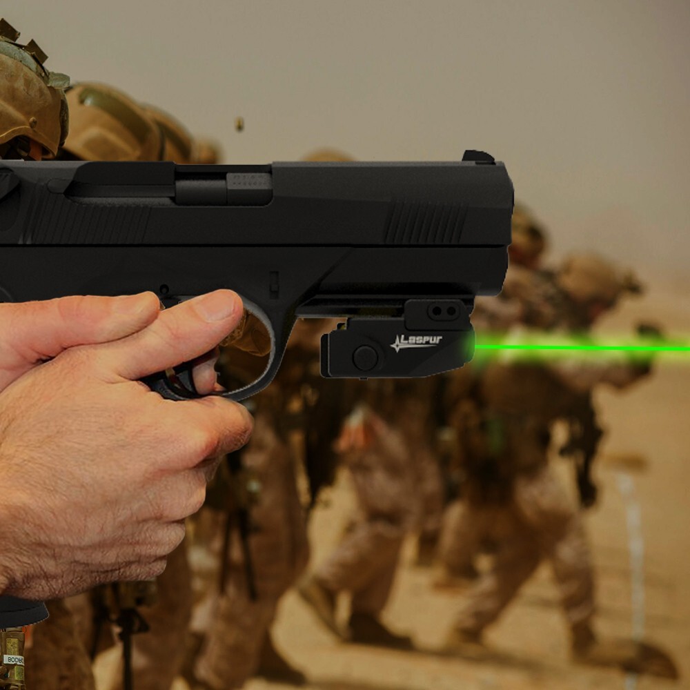 Laspur Sub Compact Green/Red Laser Sight Rechargeable Battery