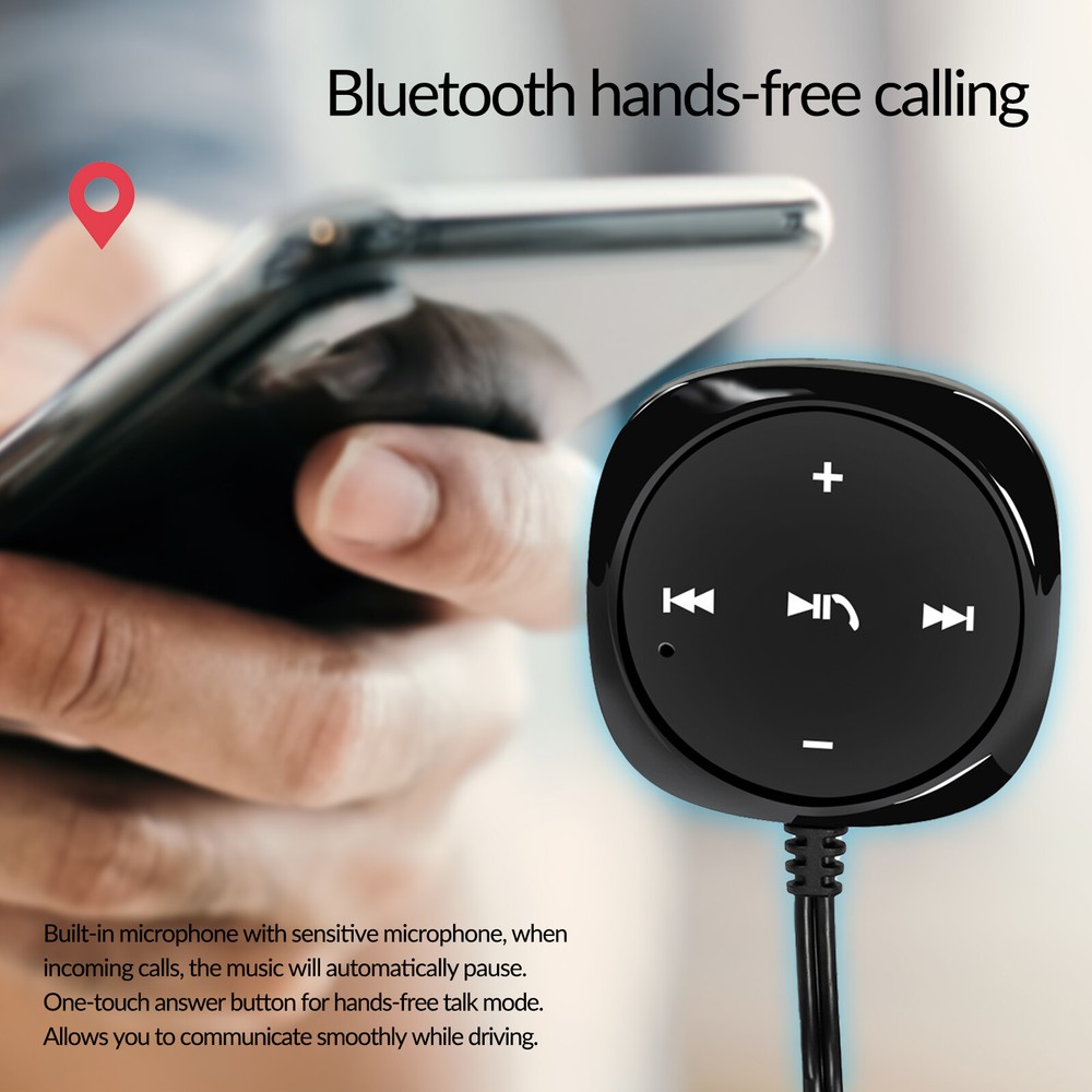 Car Wireless Bluetooth Receiver Audio Stereo Music Adapter Kit Aux USB Charger