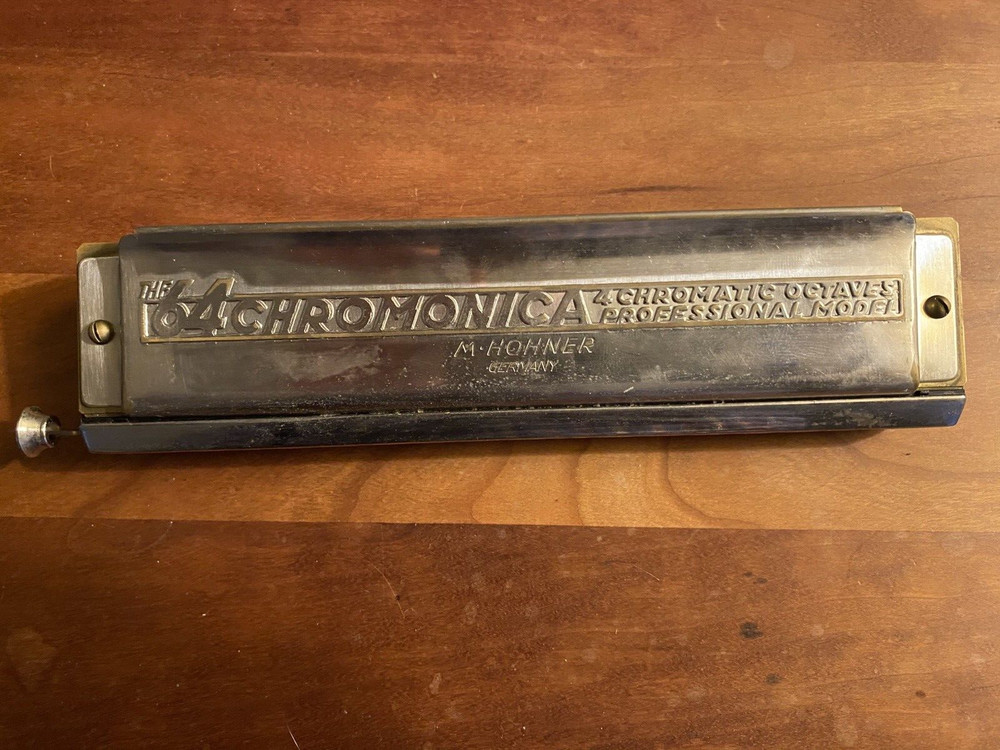 64 Chromonica Hohner Harmonica Professional Model 4 Octaves with Box