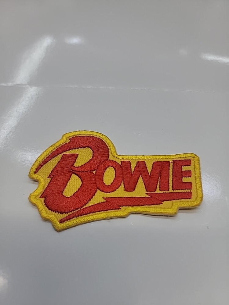 Large David Bowie Logo Embroidered Iron On Jacket Back Patch -