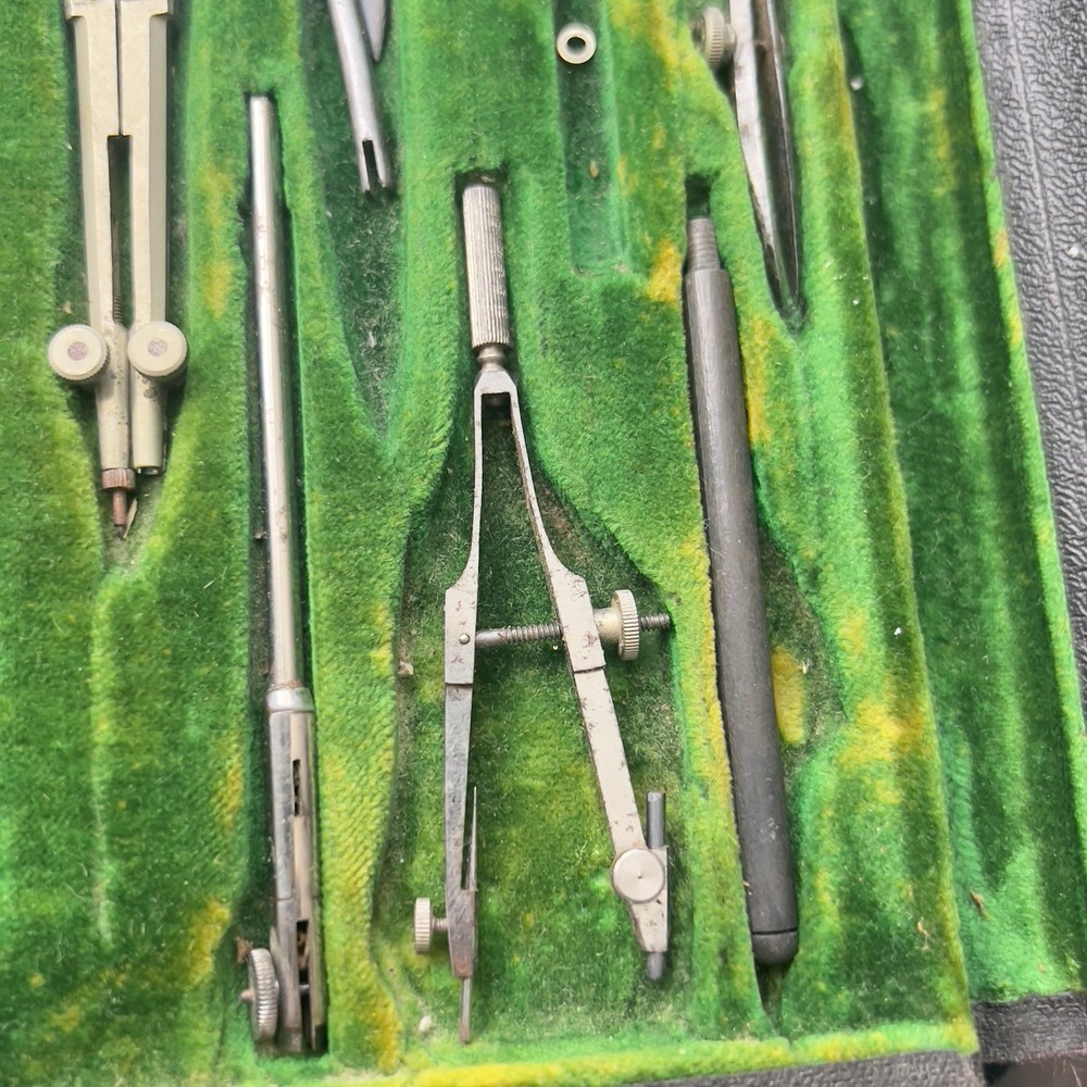 Antique Eugene Dietzgen CO Drafting Set And Case
