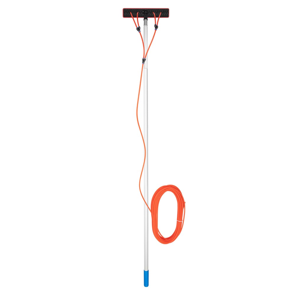 26FT Telescopic Water Fed Pole Cleaning Brush Tool For Window Solar Panel Clean