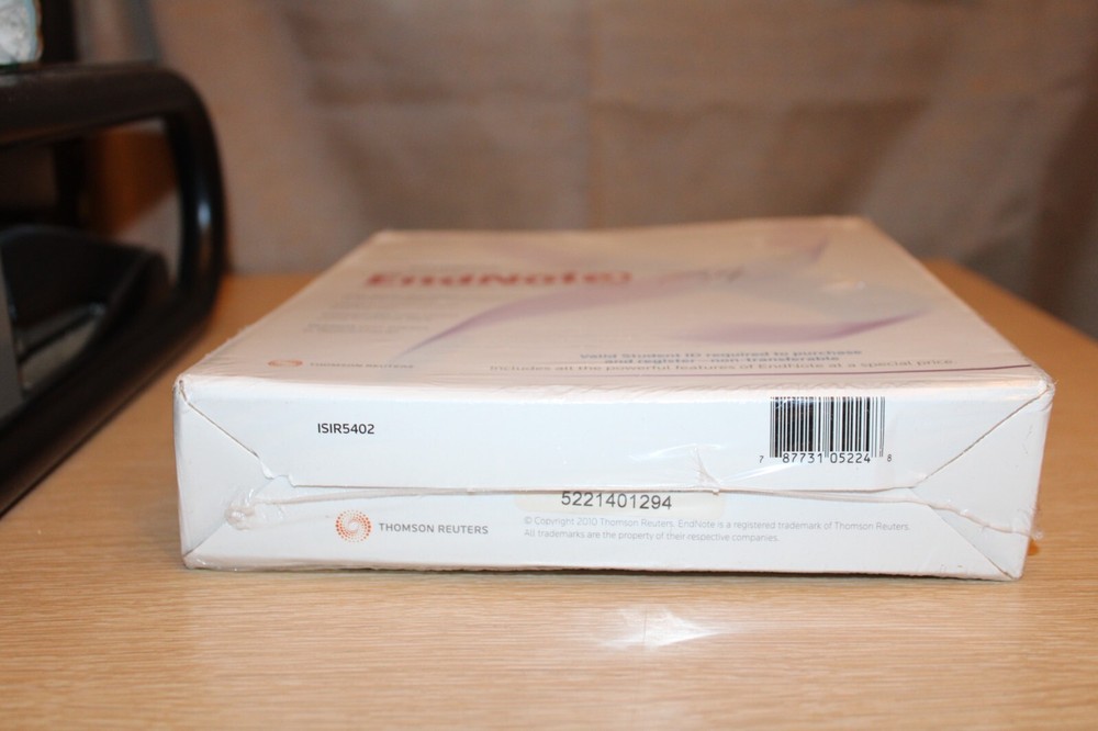 Endnote X4 Workstation for (PC Windows) Research Publishing Brand New Sealed