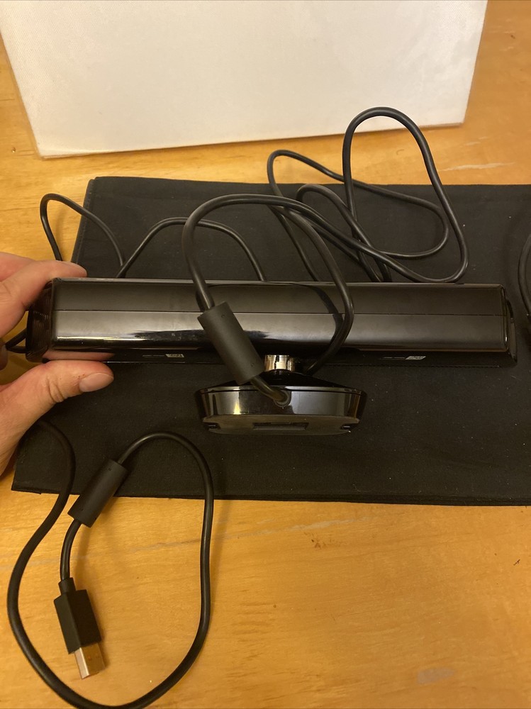 Xbox 360 Kinect Sensor Bar & Power Cable Adapter As Is No Power Untested Used