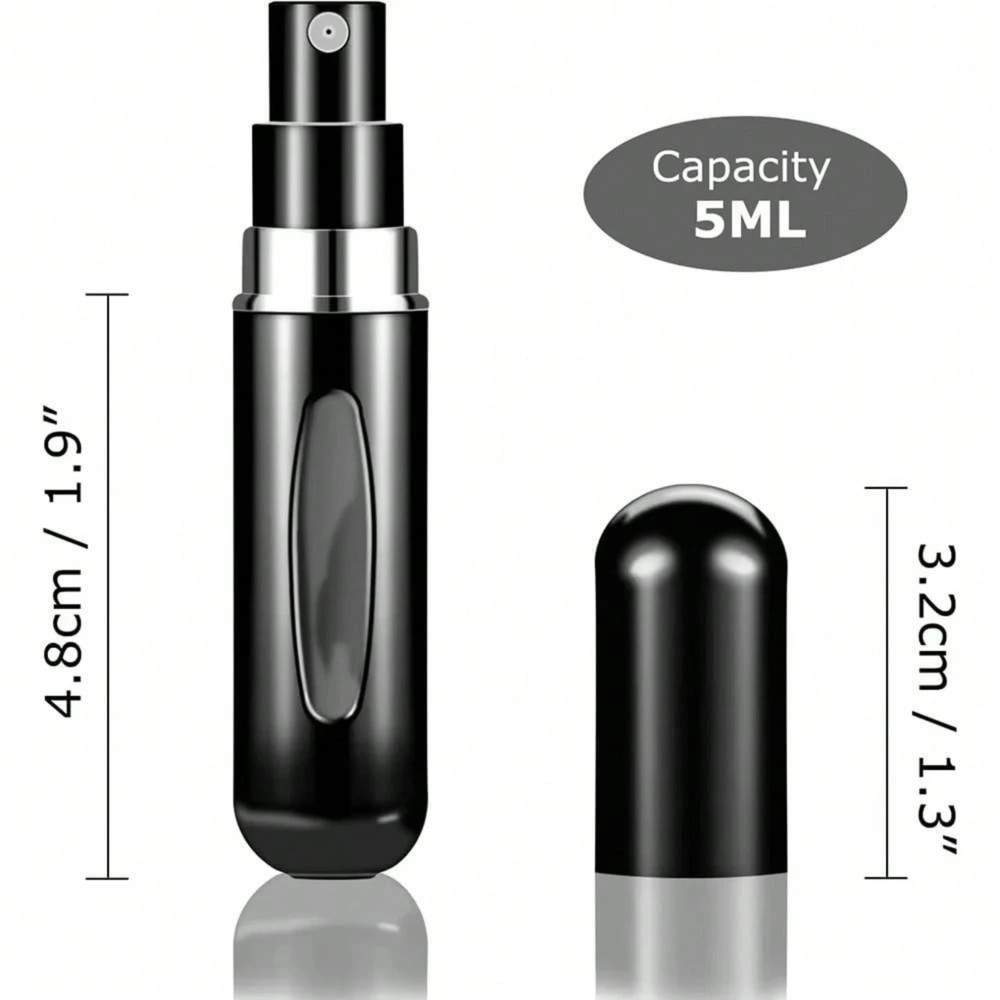 5/10Pcs Mini Refillable Travel Portable Perfume Atomizer Bottle Spray Pump Case