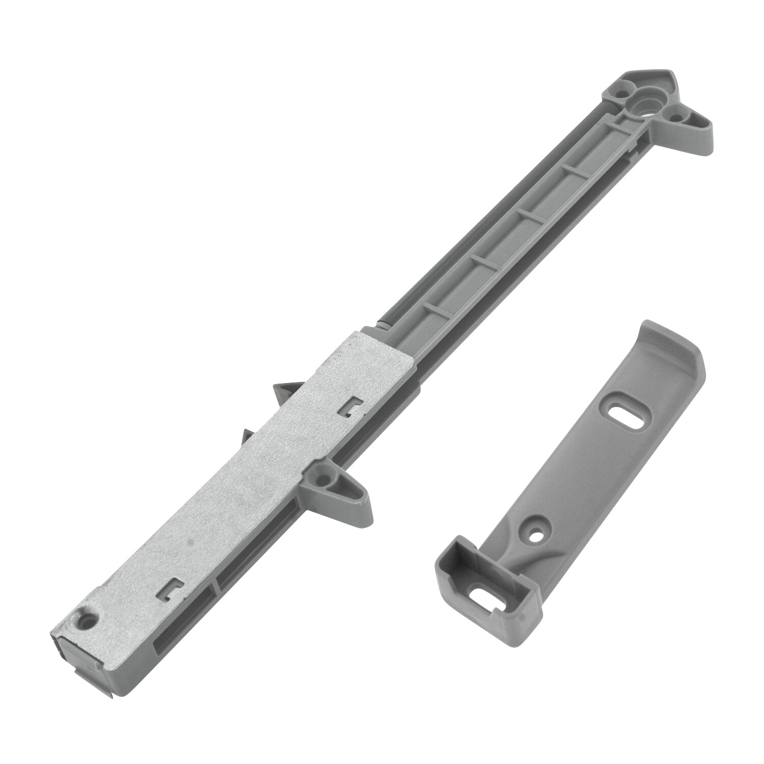 Soft Close Cabinet Drawer Damper / Adapter for Wood Drawers (Gray)