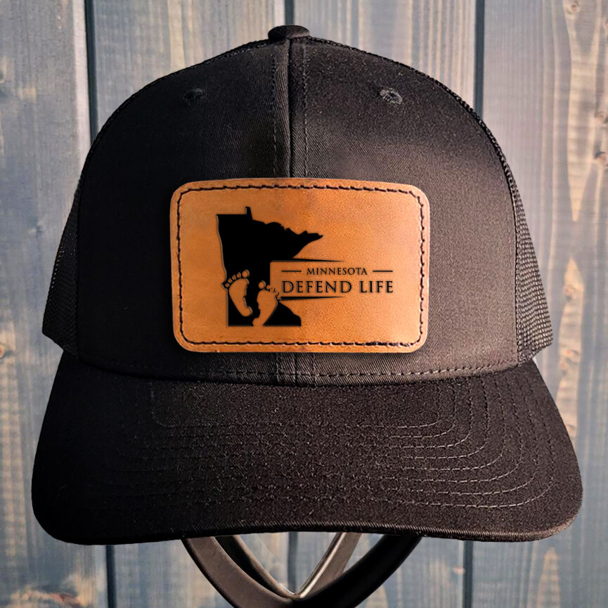 Minnesota Leather Patch Hat Pro-Life Hat