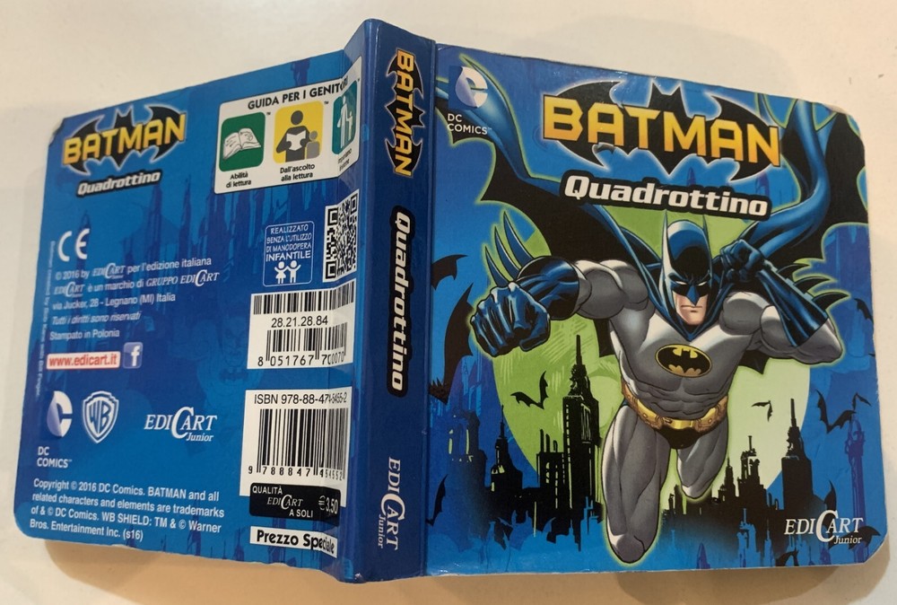 dc comics BATMAN QUADROTTINO EDICART 2016