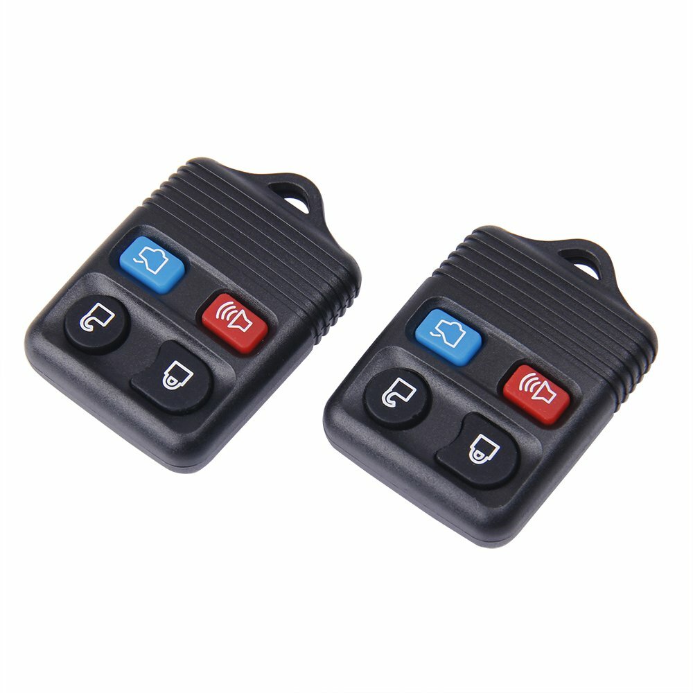 2 Replacement Keyless Entry Remote Control Key Fob Clicker Transmitter 4 Button