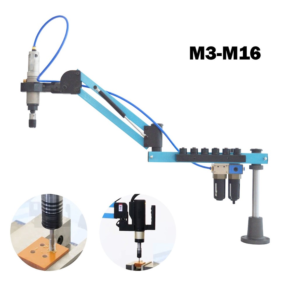 M3-M16 Vertical Pneumatic Tapping Machine Precision Tapper Arm Metal Drill Tap