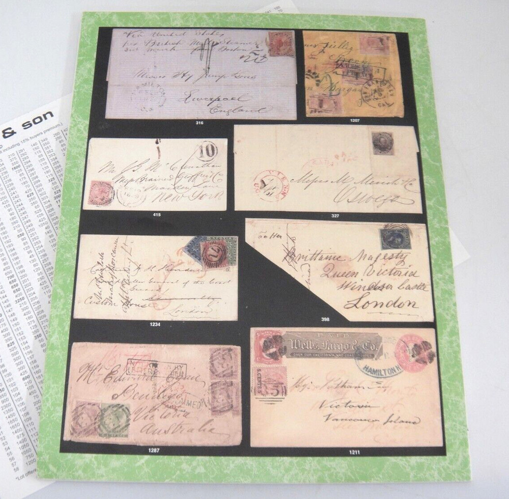 Maresch 2012 Stamp Auction Catalog w Prices Realized Canada Foreign Britain