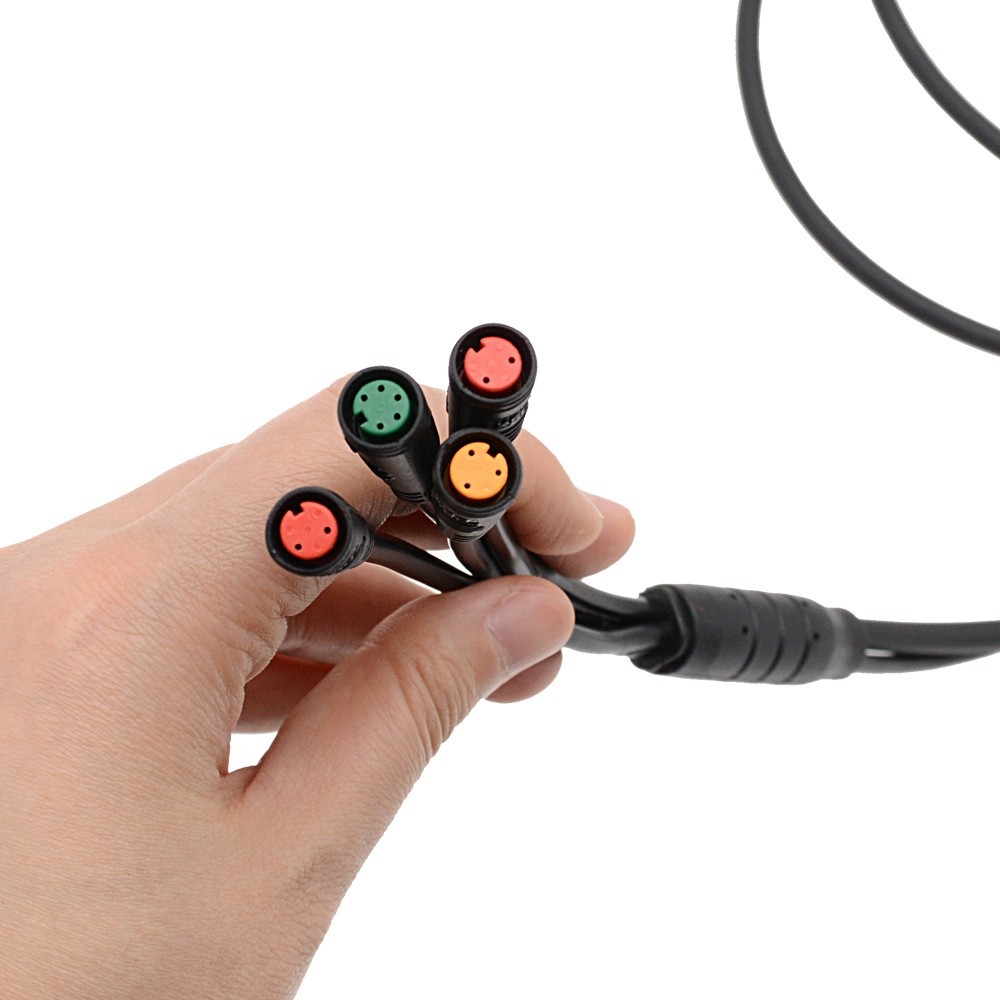 E-bike 150cm 2T4 Extension Cable 9Pin Controller Adapter Cable Waterproof Plug
