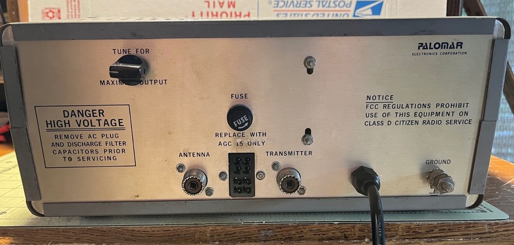 RF Linear Amplifier Palomar 300 A - No Transformer - With tubes