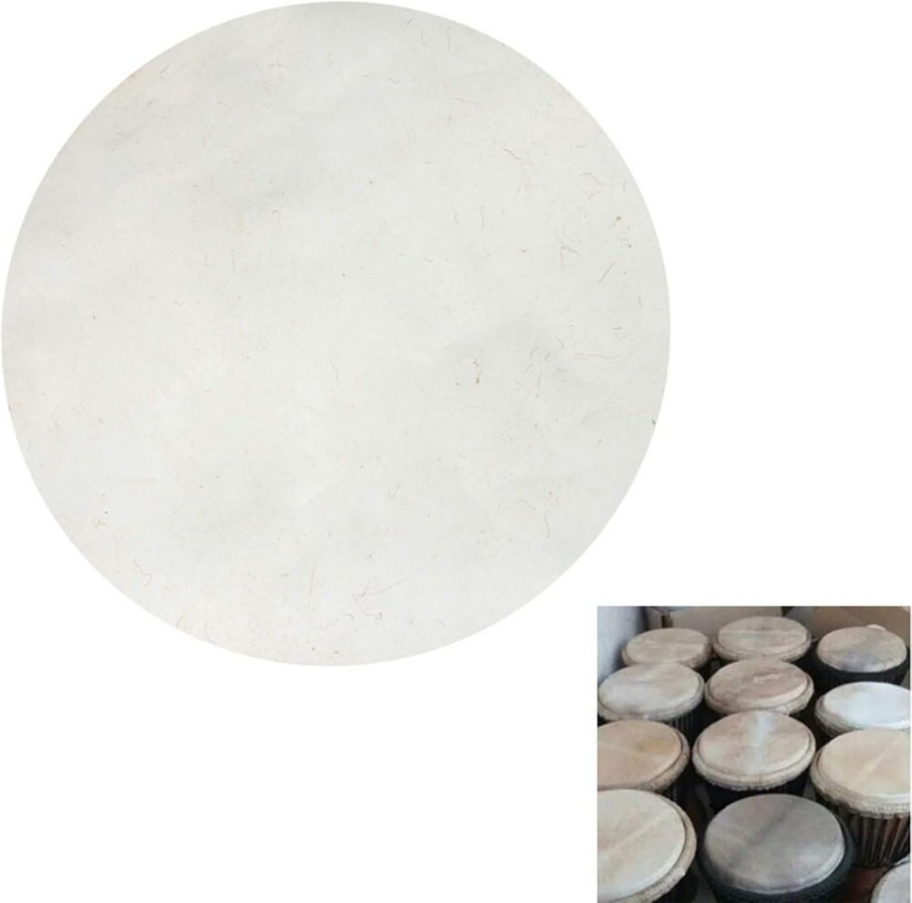 Goatskin Bongo Drum Head - 10 Inch Replacement for Authentic Sound