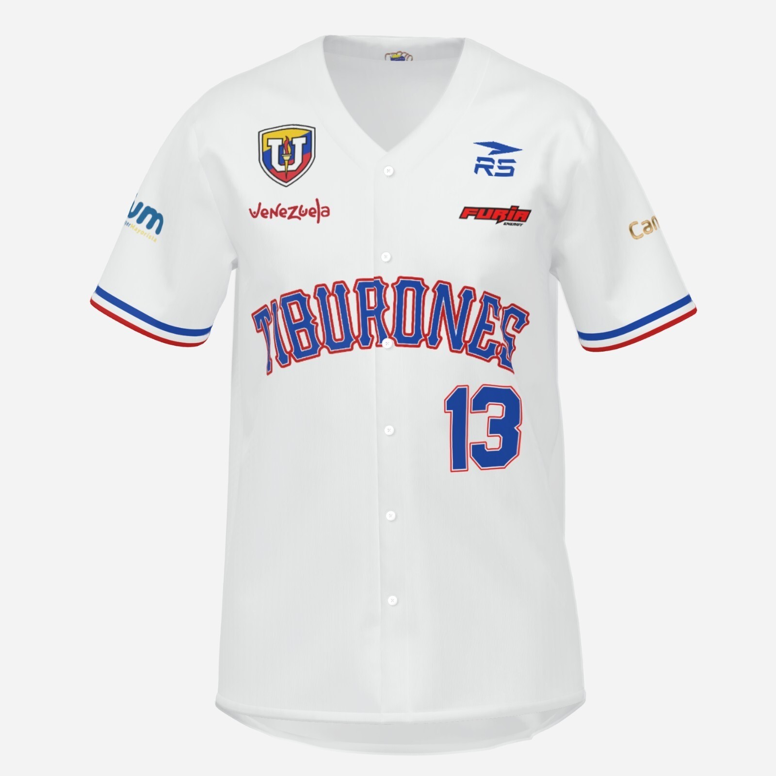 Tiburones de la Guaira - Acuña JR camisa baseball shirt Replica venezuela 2024