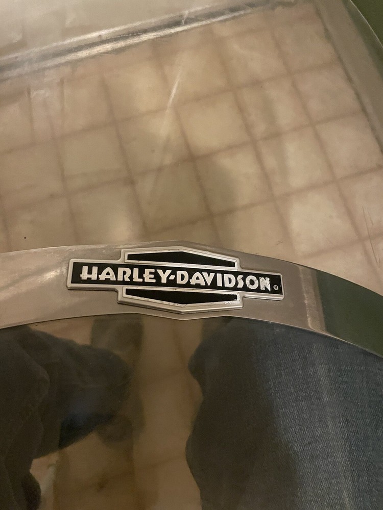 18” X 23.5” Clear Lexan Windshield & Bracket Mount For Harley Davidson EUC
