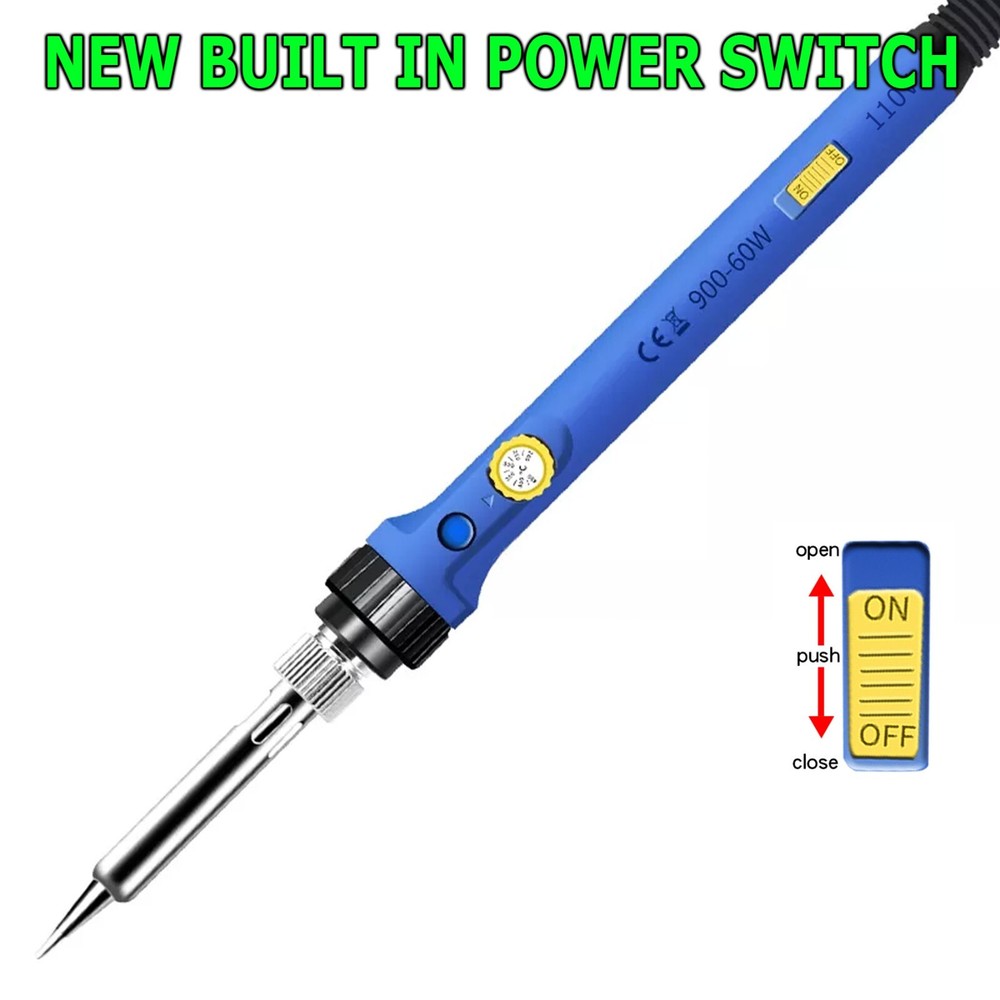 Soldering Iron Wire Electric Adjustable Temperature 60W Welding Solder Tips