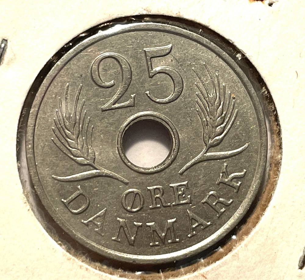 Denmark 1966 25 Ore coin