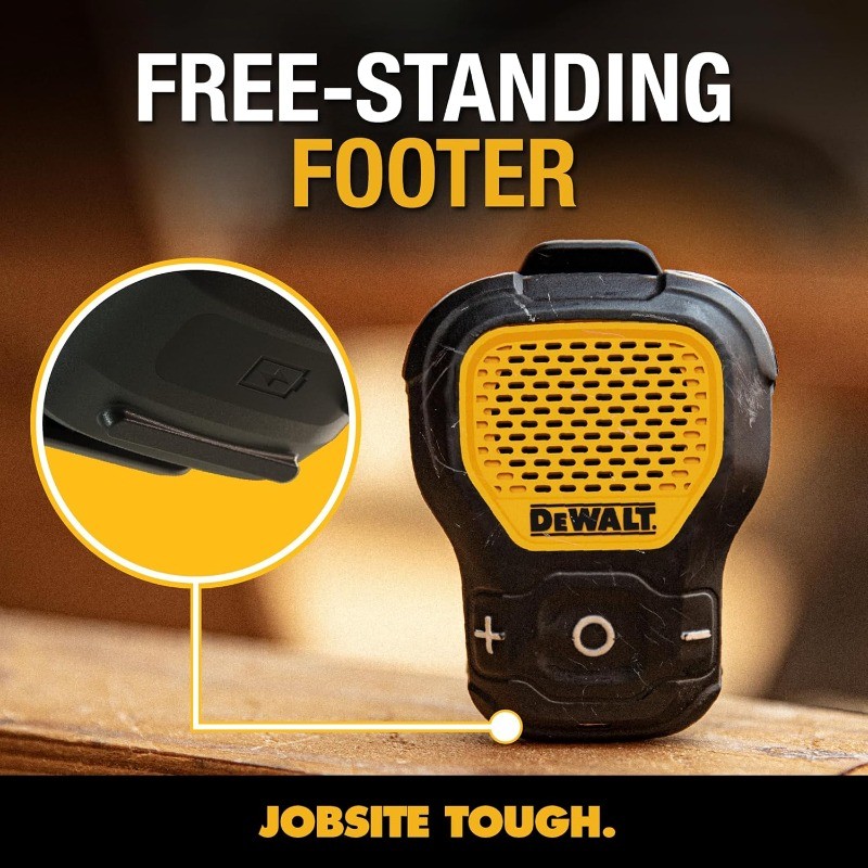 Wearable Bluetooth Speaker (Updated Version), Clip-On Wireless Jobsite Pro