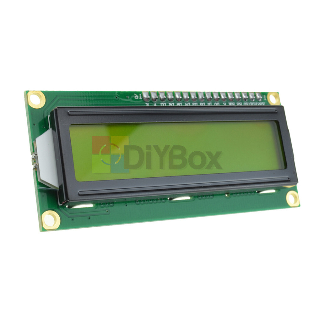 162 1602 LCD HD44780 Controller 16x2 Characters Display Module Yellow Backlight