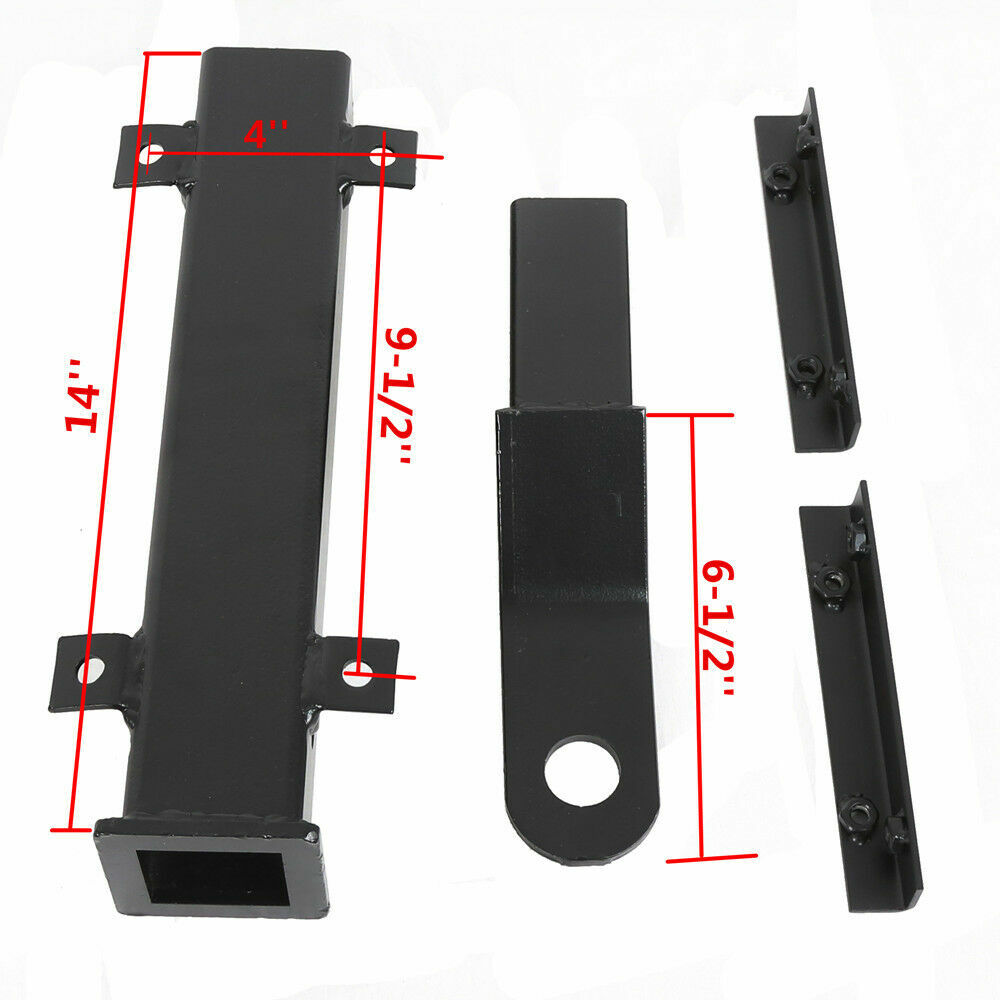 Golf Cart Trailer Hitch 2" Receiver Backseat Footrest For Club Car EZGO Yamaha