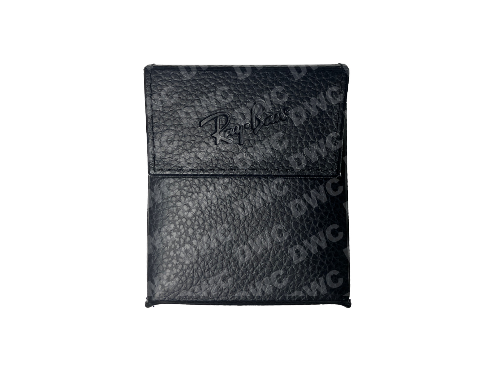 New Ray Ban Black Folding Sunglasses Case w/ cleaning cloth