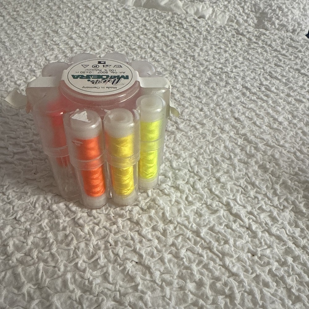 Madeira Neon Polyester Thread 9 (missing 1) Spools Set 50M Each