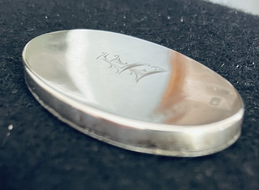 875 Silver , Pocket Picture Frame..many marks Silver Side..Tiny Dent On Face