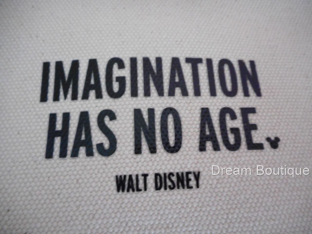 Disney Kate Spade ''Imagination Has No Age'' Walt Disney Canvas Clutch NWT