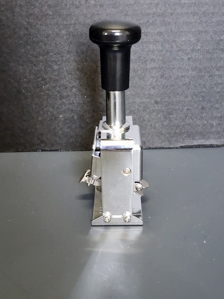 Rogers Automatic Numbering Machine Stamp Self Inking 6 Brass Wheels Stamp ONLY