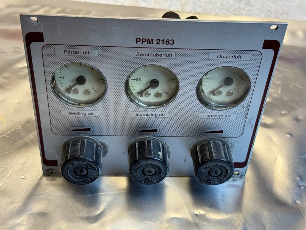 PPM2163 PPM 2163 Powdercoat Wagner system module front pneumatics panel