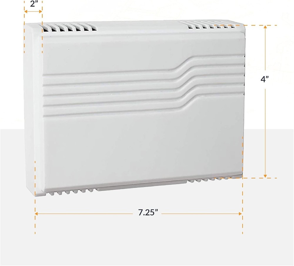 Complete Two-Note Wired Doorbell Kit with Lighted Button & Transformer, 16VAC