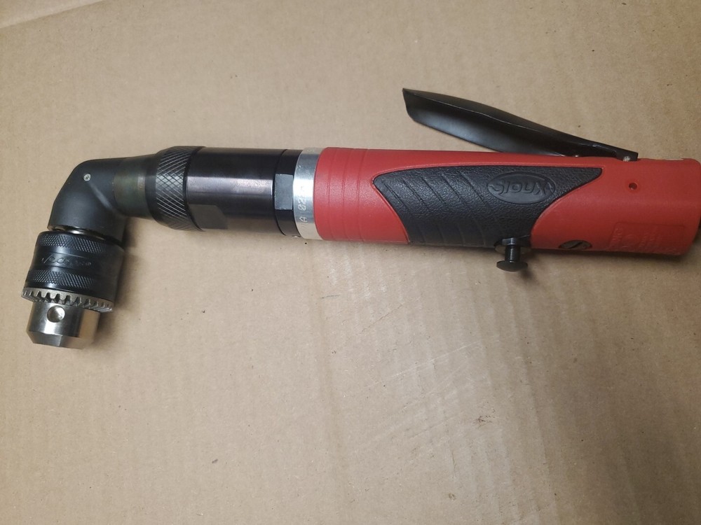Sioux Right Angle Drill 1/2” Reversible Pneumatic Air Tool Jacob's Chuck SNAP-ON