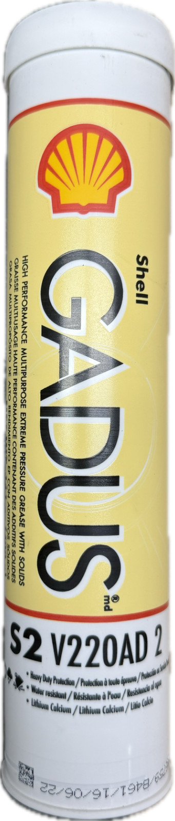 Shell Gadus S2 V220AD 2 Grease 1 x 14oz Lithium/Calcium/Moly 550066880
