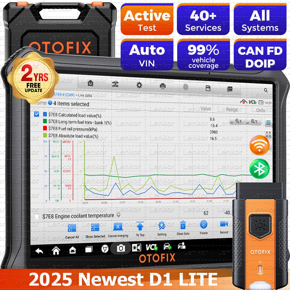2025 OTOFIX D1 Lite Bidirectional Full System Diagnostic Tool Key Coding Scanner