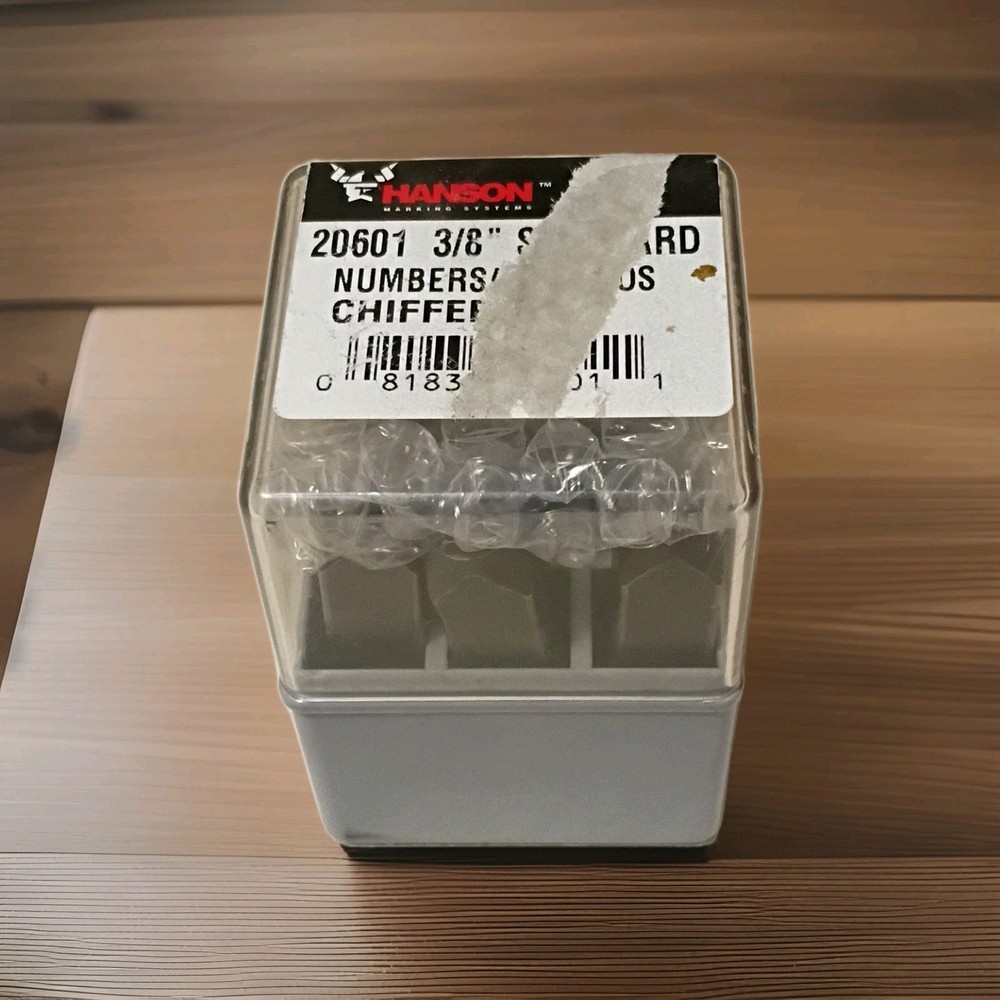 Hanson Marking System Numbers 3/8" A7