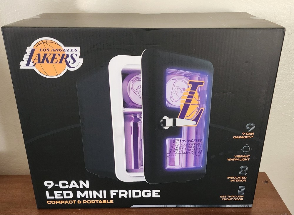 Los Angles Lakers 9 Can LED Mini Fridge