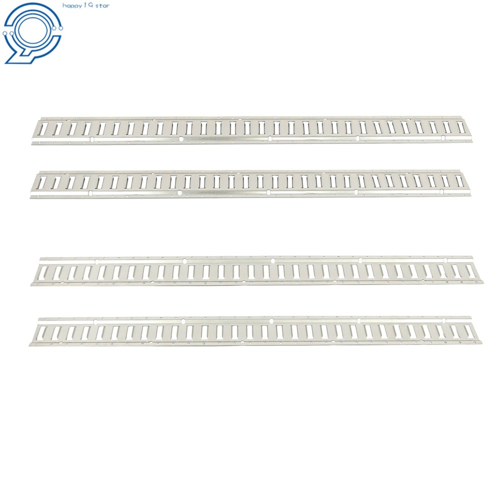4 Pack 5' E Track Tie Down Rail Kit For Truck Trailer Cargo Van Galvanized