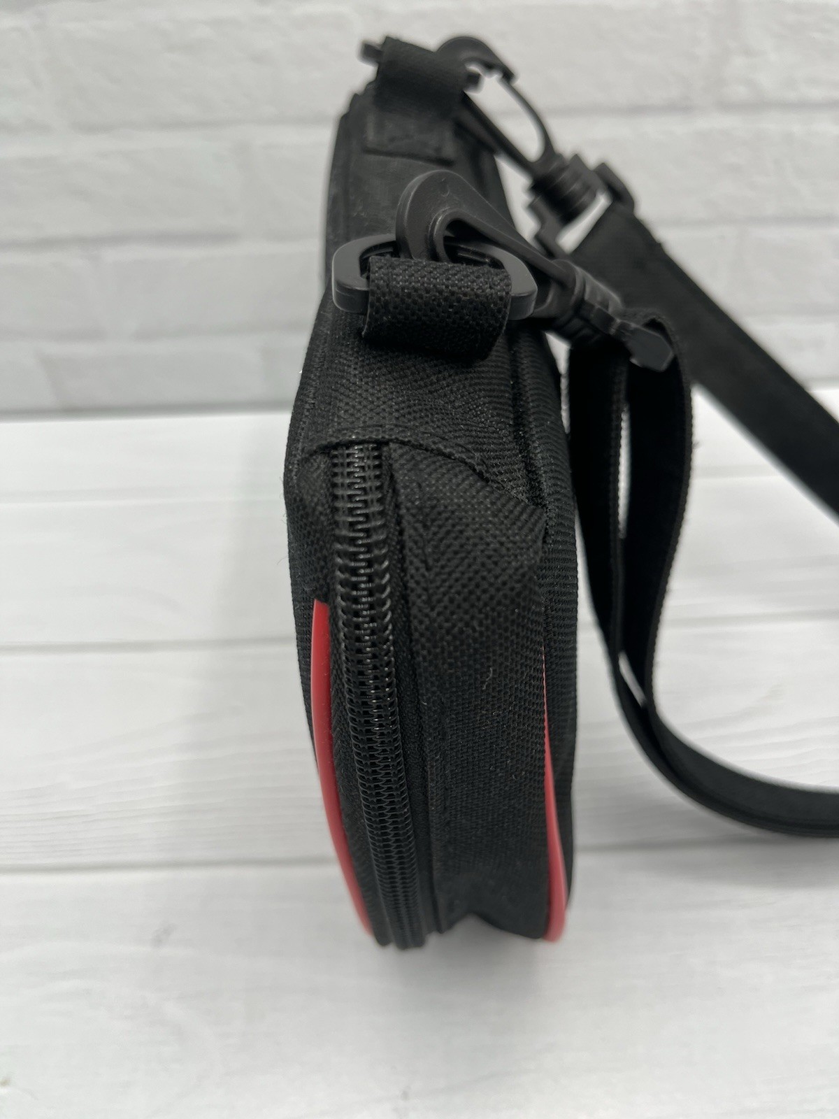 Disney Pin Trading Bag Mickey Mouse Small Black Red Yellow Embroidered