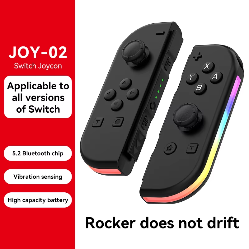 Switch joycon Wireless Controller NS Host Left and Right with RGB Small Handle