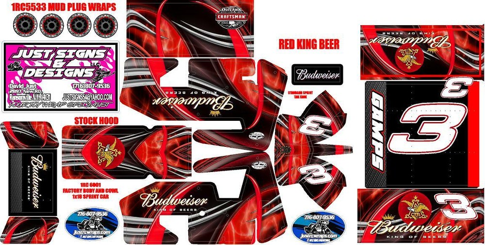 1RC SPRINT WRAP RED KING BEERSKI 2020 THEME