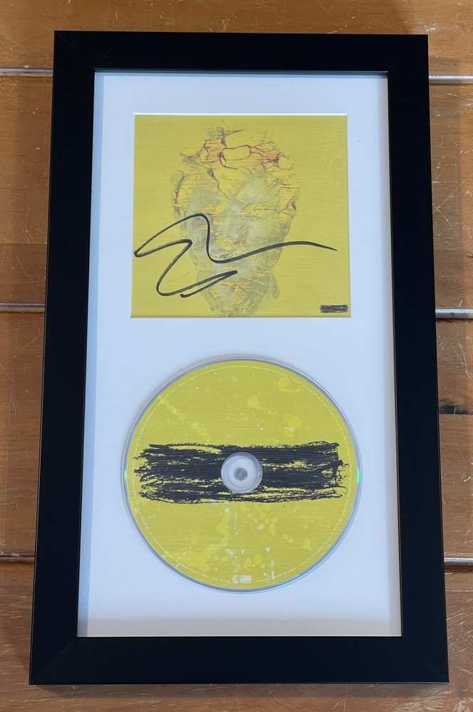 SIGNED & FRAMED Ed Sheeran Subtract CD Display W/ Autograph Insert
