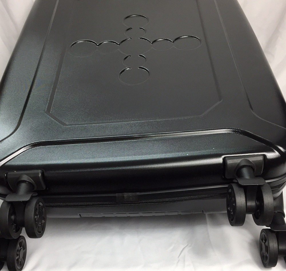 Collapsible Compact Luggage 24" Hard Shell Suitcase Lightweight Foldable - Black