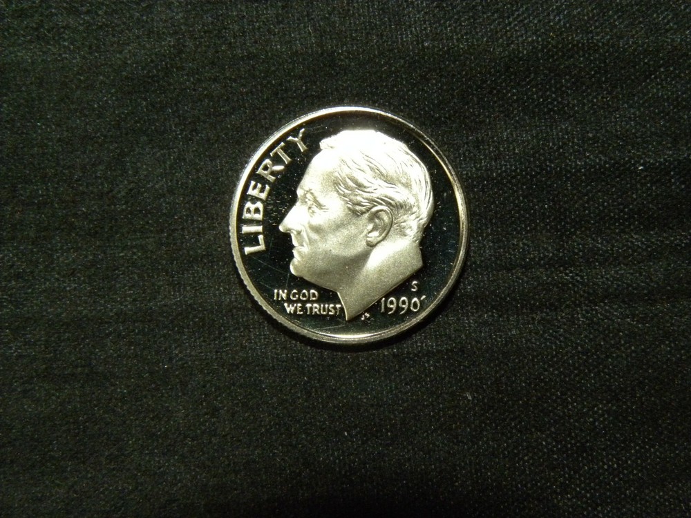 1990 Proof Roosevelt Dime From Sets FREE SHIPPING